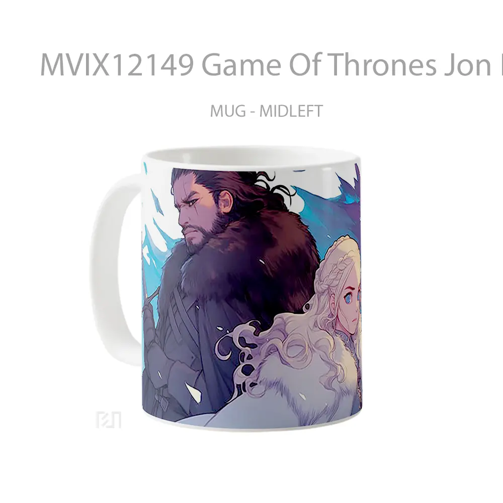 Mug Game Of Thrones Jon Daenerys Merchandise Game Favorit - All-side / Desain
