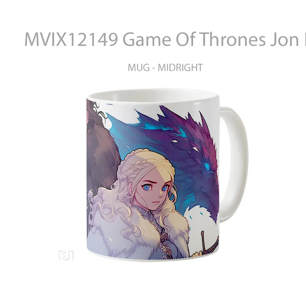 Mug Game Of Thrones Jon Daenerys Merchandise Game Favorit - All-side / Desain