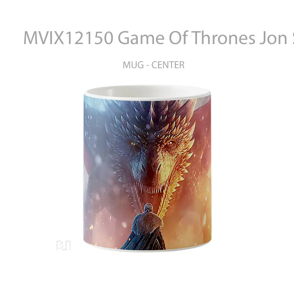 Mug Game Of Thrones Jon Snow Drogon Hadiah Unik Pecinta Game