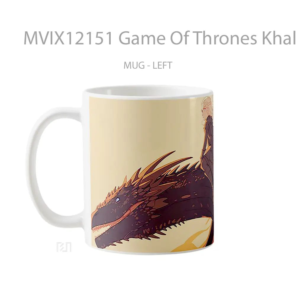 Mug Game Of Thrones Khaleesi Dragon Rider Gelas Keramik Koleksi Anime - All-side / Desain