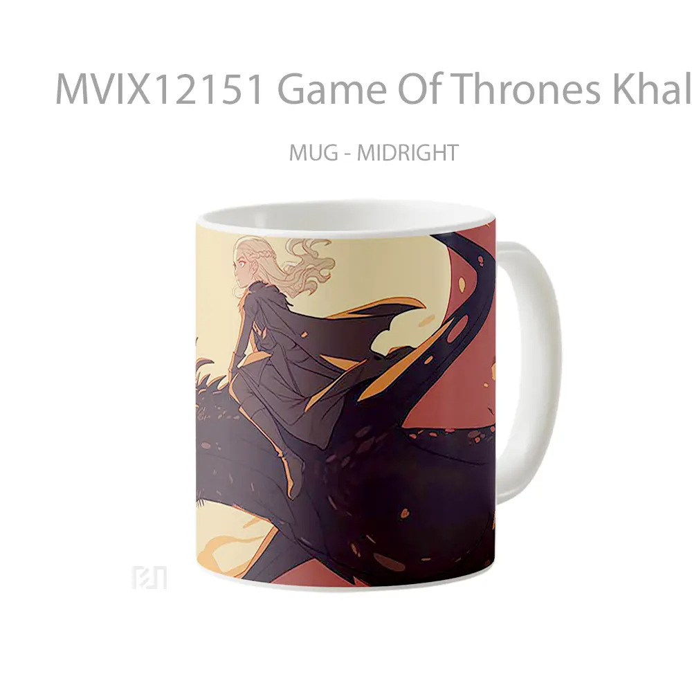 Mug Game Of Thrones Khaleesi Dragon Rider Gelas Keramik Koleksi Anime - All-side / Desain