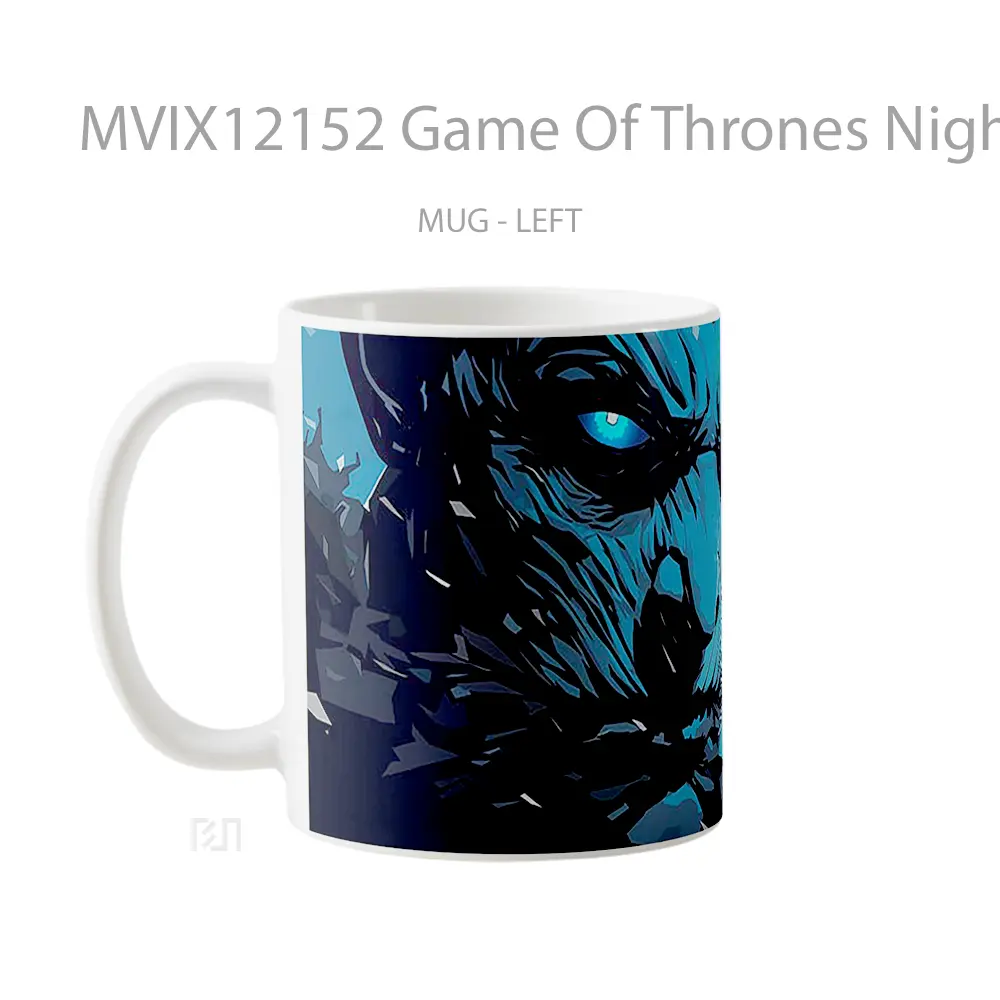 Mug Game Of Thrones Night King Dark Blue Gelas Keramik Koleksi Gaming - All-side / Desain