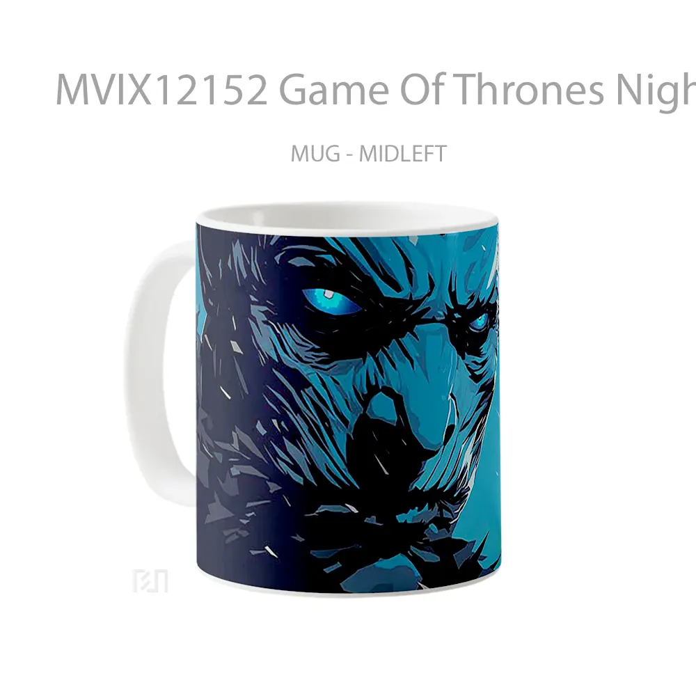 Mug Game Of Thrones Night King Dark Blue Gelas Keramik Koleksi Gaming - All-side / Desain
