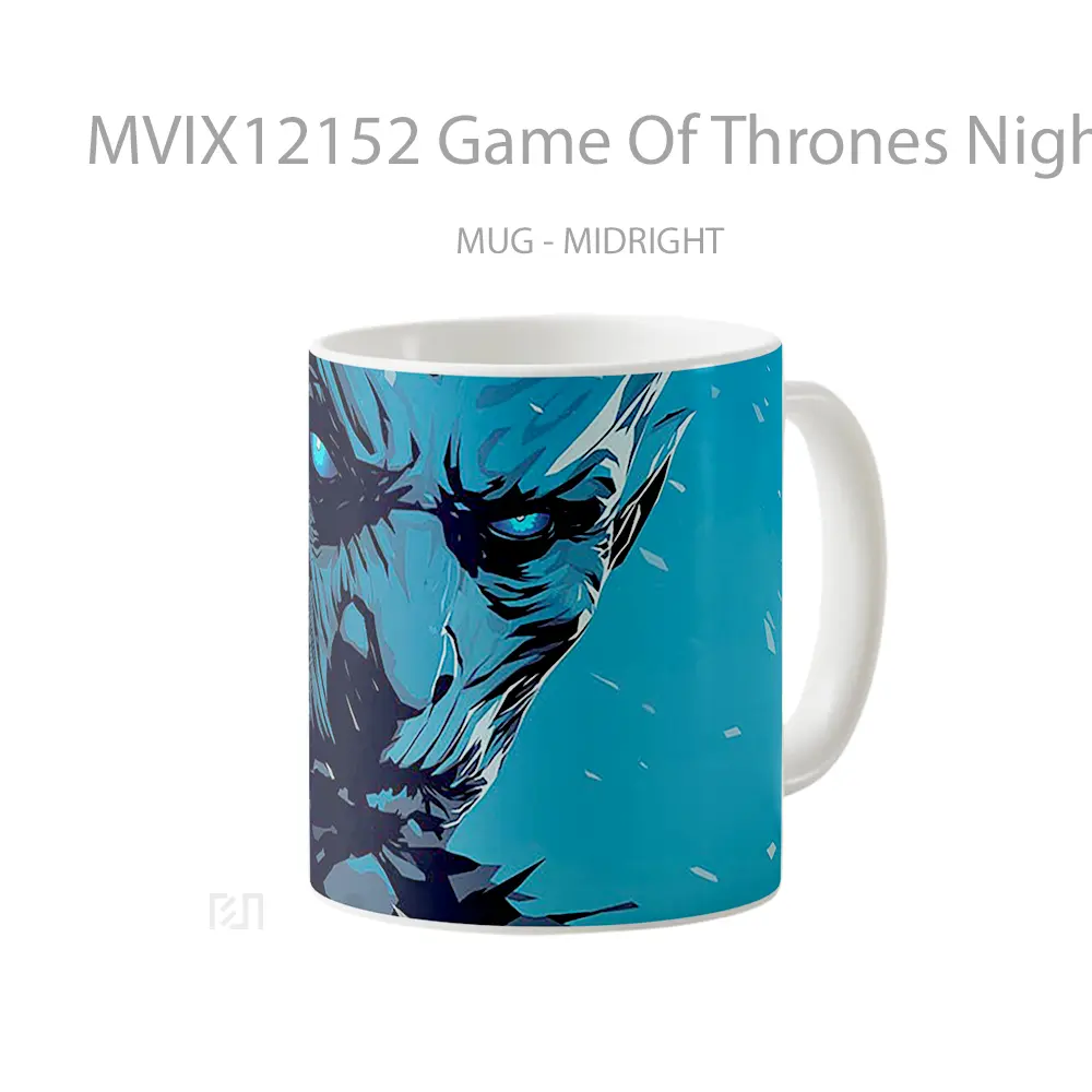Mug Game Of Thrones Night King Dark Blue Gelas Keramik Koleksi Gaming - All-side / Desain
