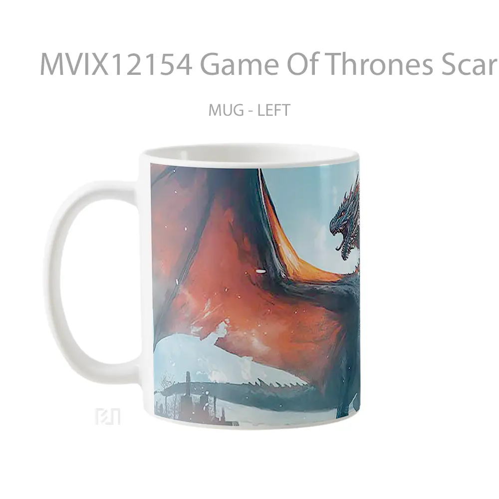 Mug Game Of Thrones Scary Dragon Hadiah Unik Anime Lovers - All-side / Desain