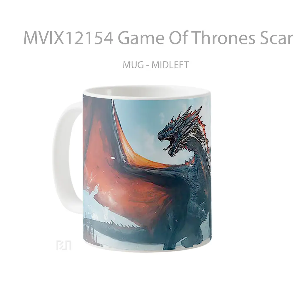 Mug Game Of Thrones Scary Dragon Hadiah Unik Anime Lovers - All-side / Desain