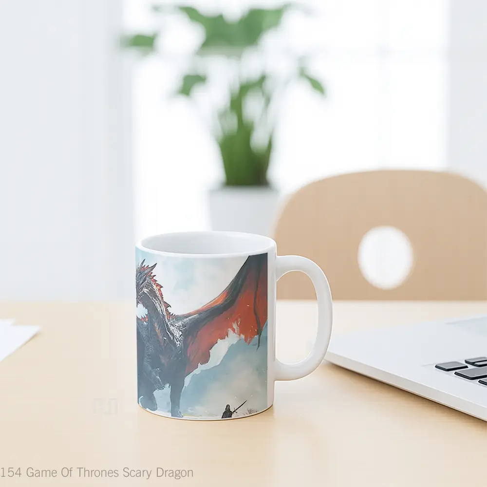 Mug Game Of Thrones Scary Dragon Hadiah Unik Anime Lovers - All-side / Desain