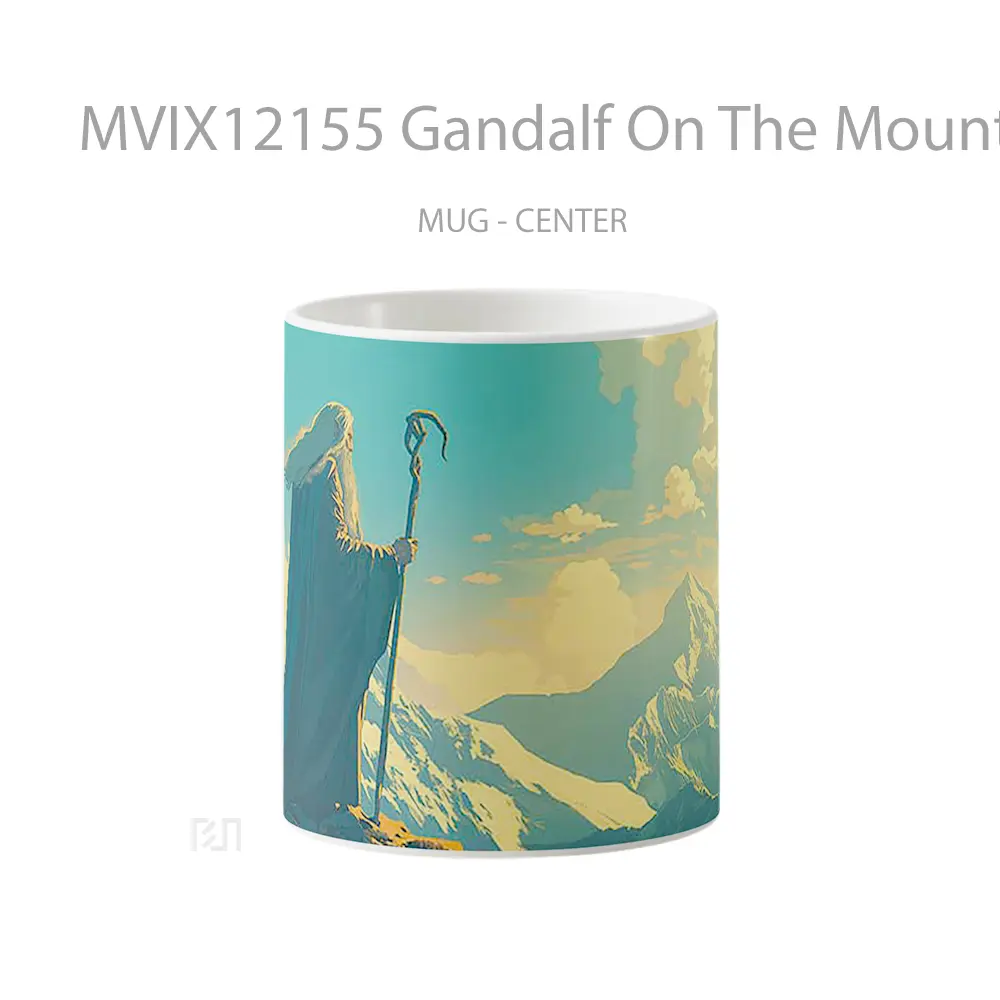 Mug Gandalf On The Mountain Top Gelas Keramik Desain Unik
