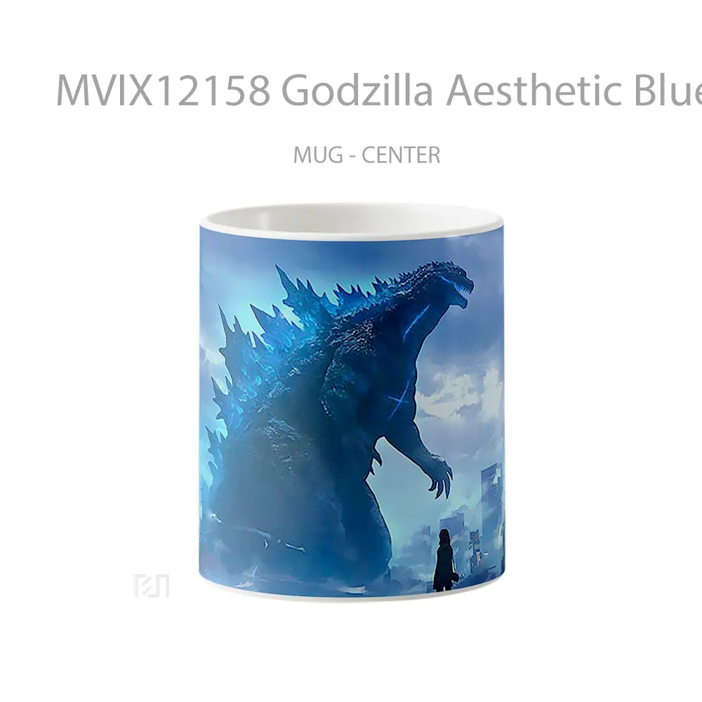 Mug Godzilla Aesthetic Blue Koleksi Mug Limited Edition