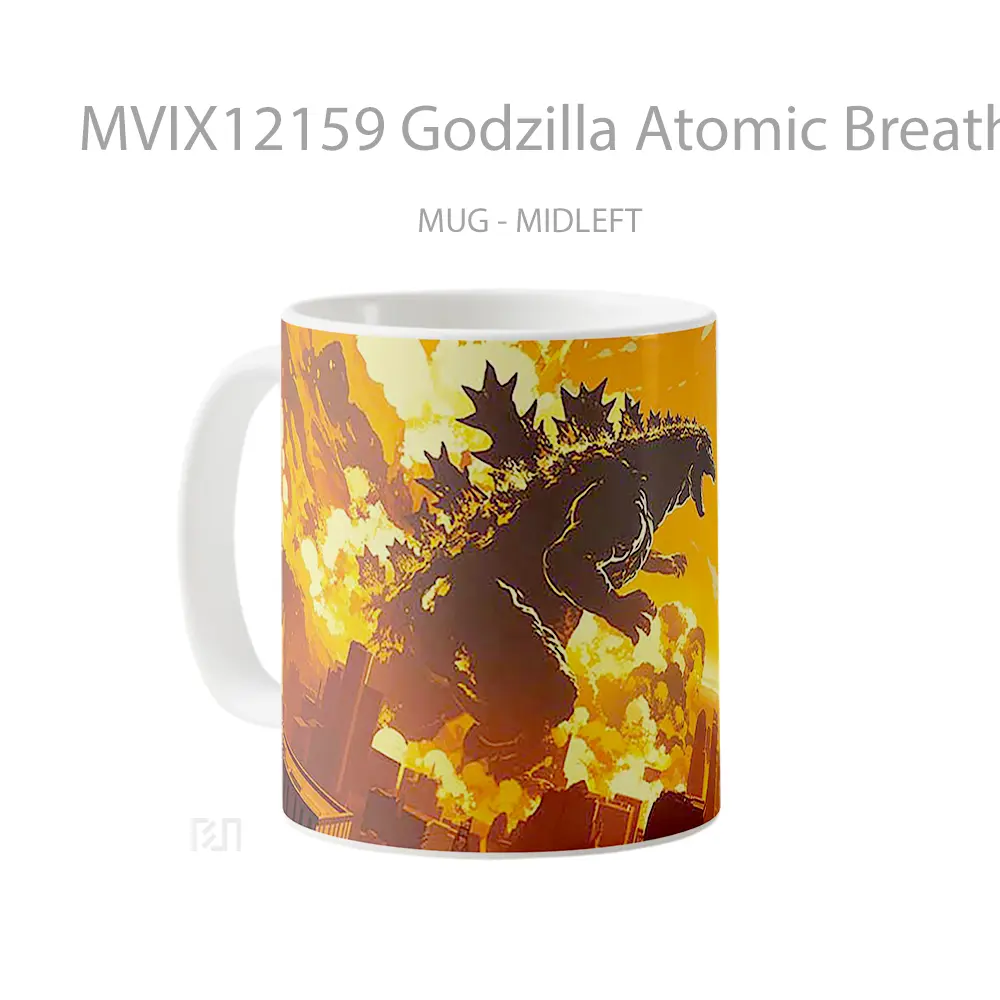Mug Godzilla Atomic Breath Mug Aesthetic Koleksi Spesial - All-side / Desain