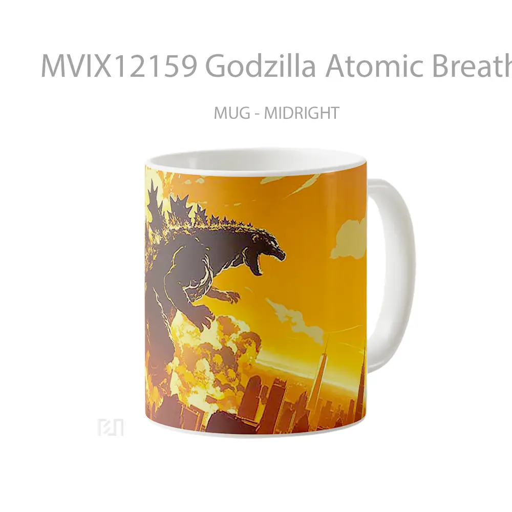 Mug Godzilla Atomic Breath Mug Aesthetic Koleksi Spesial - All-side / Desain