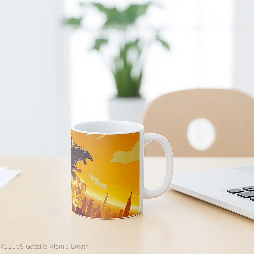Mug Godzilla Atomic Breath Mug Aesthetic Koleksi Spesial - All-side / Desain