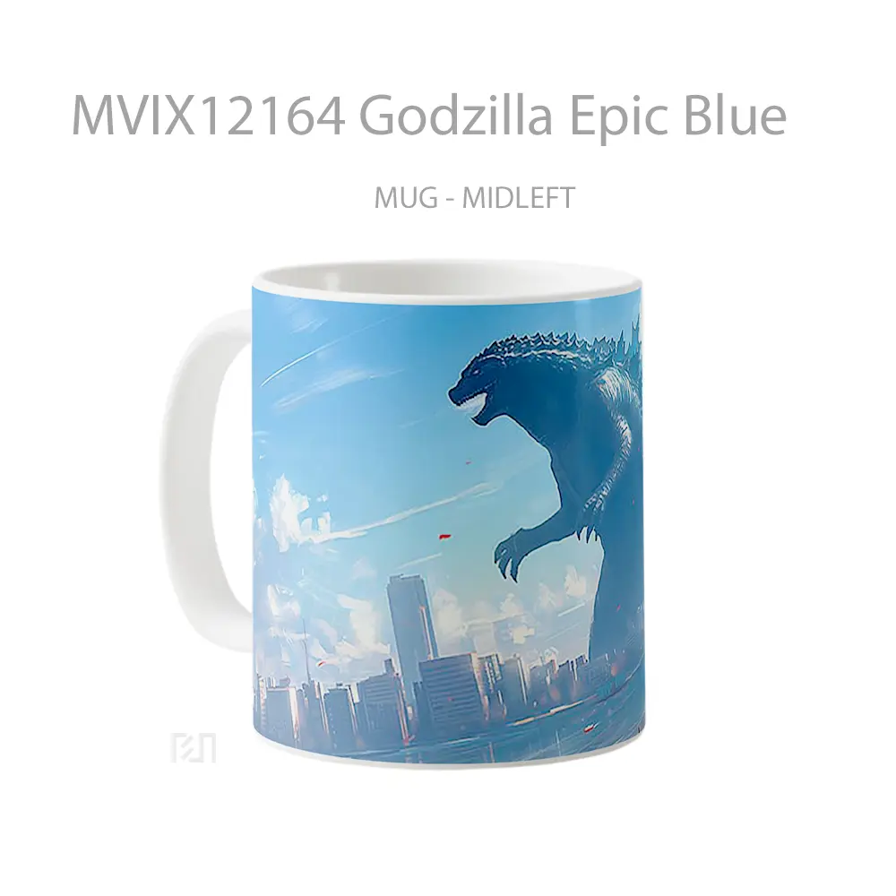 Mug Godzilla Epic Blue Koleksi Mug Limited Edition - All-side / Desain