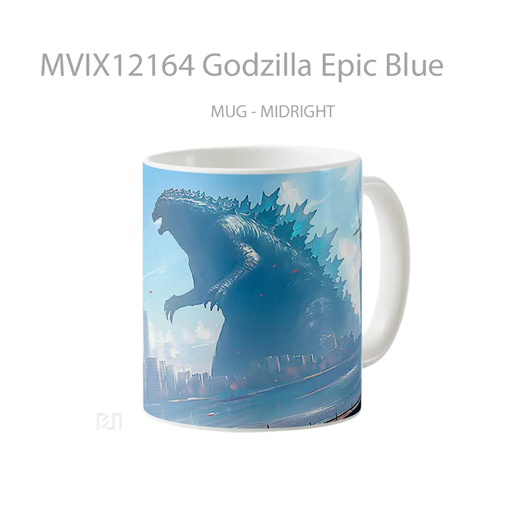 Mug Godzilla Epic Blue Koleksi Mug Limited Edition - All-side / Desain