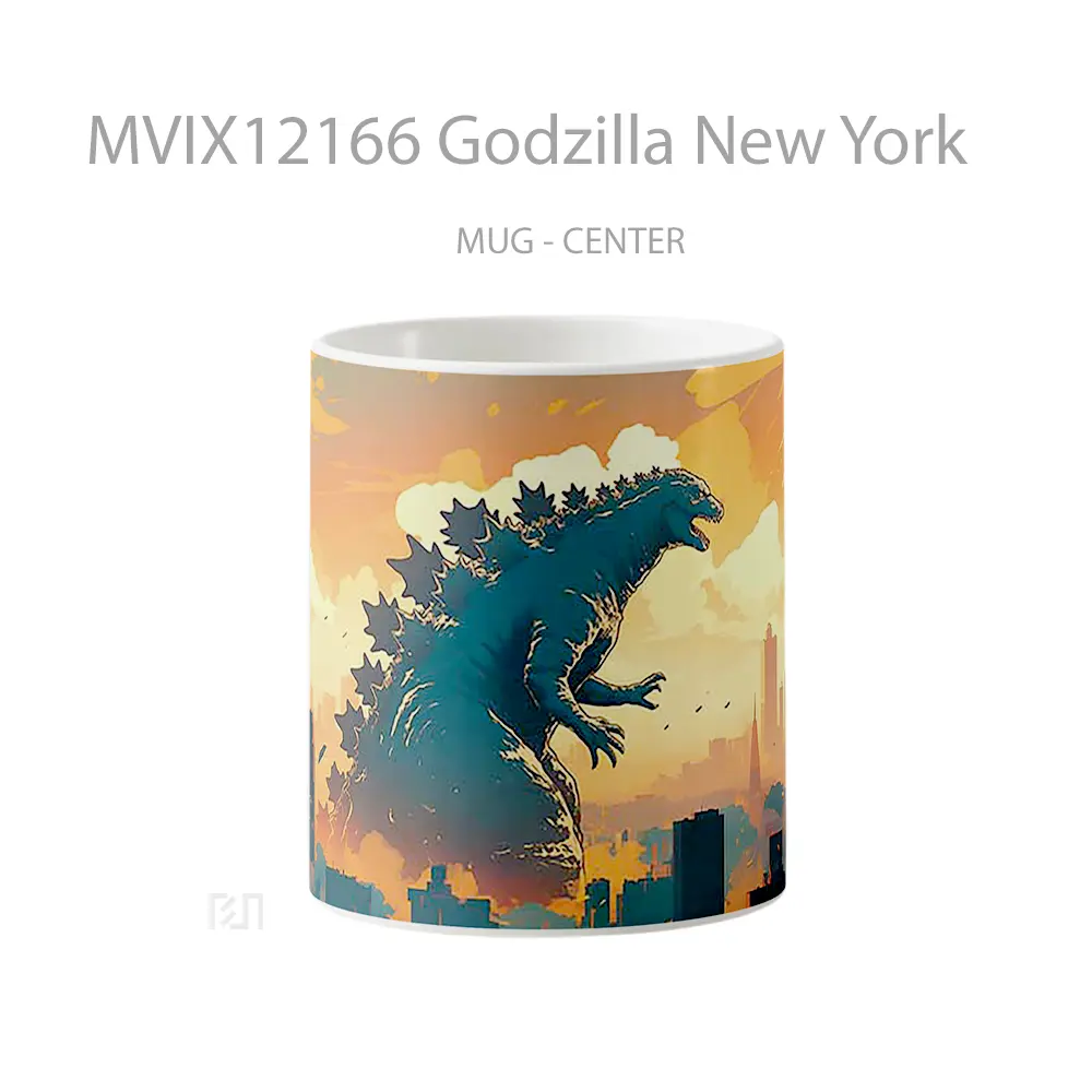 Mug Godzilla New York Mug Aesthetic Koleksi Spesial