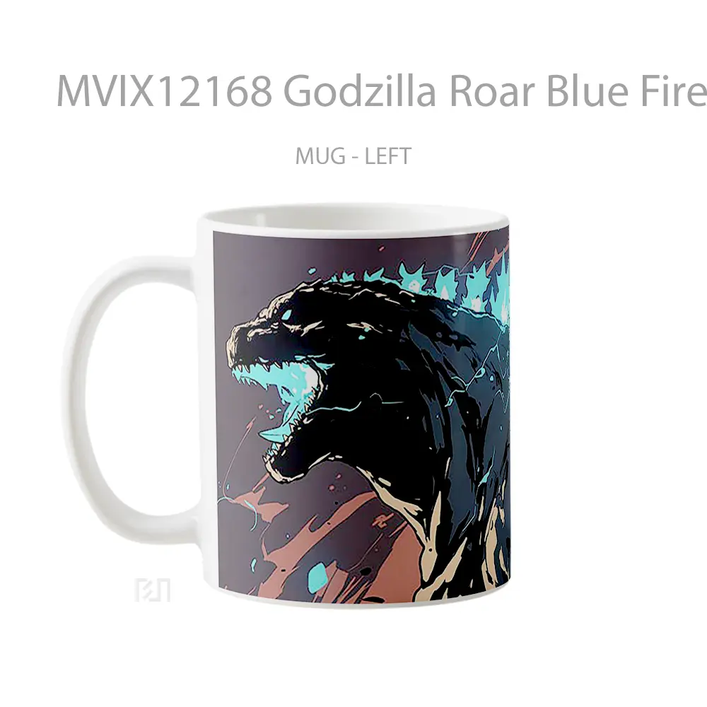 Mug Godzilla Roar Blue Fire Koleksi Mug Limited Edition - All-side / Desain