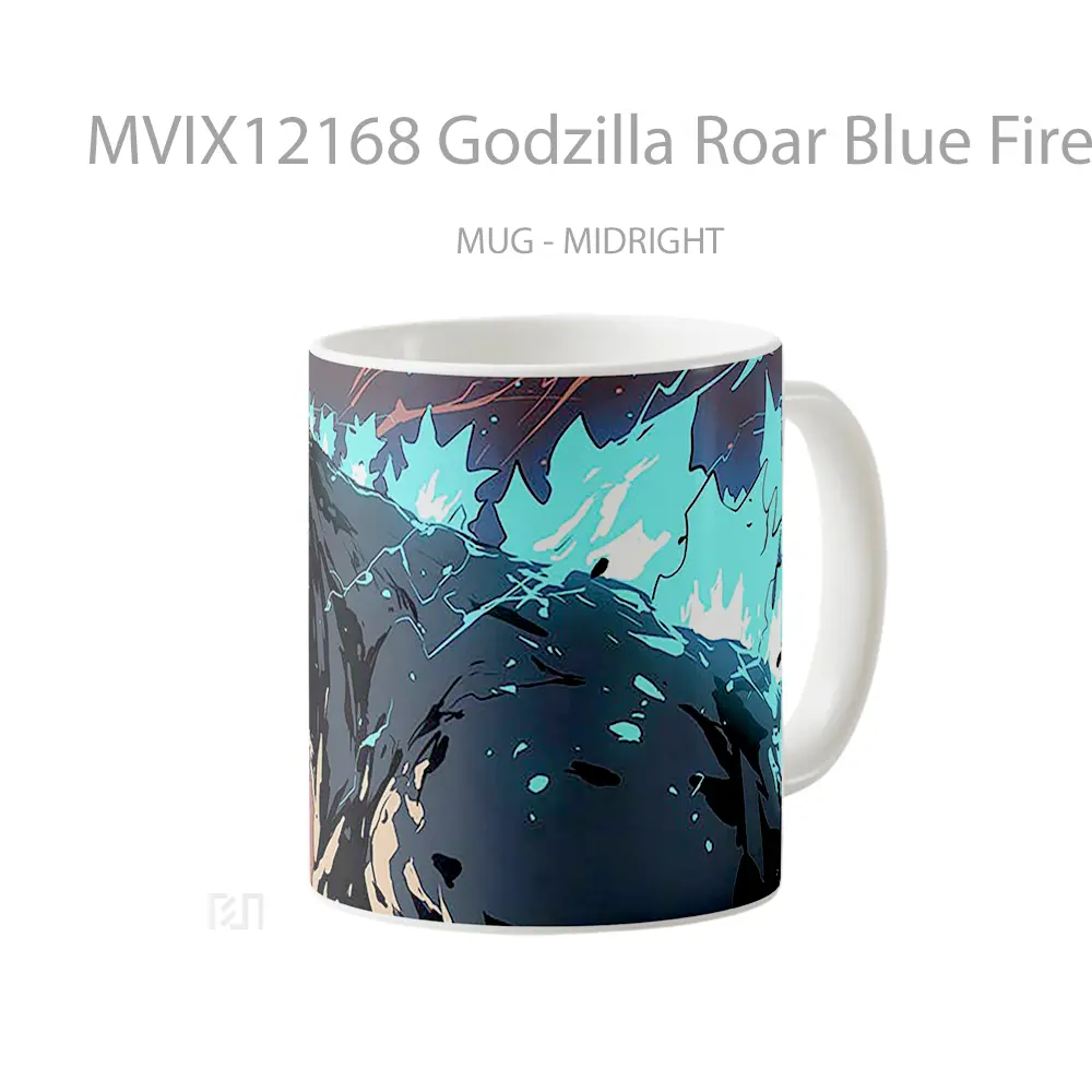 Mug Godzilla Roar Blue Fire Koleksi Mug Limited Edition - All-side / Desain