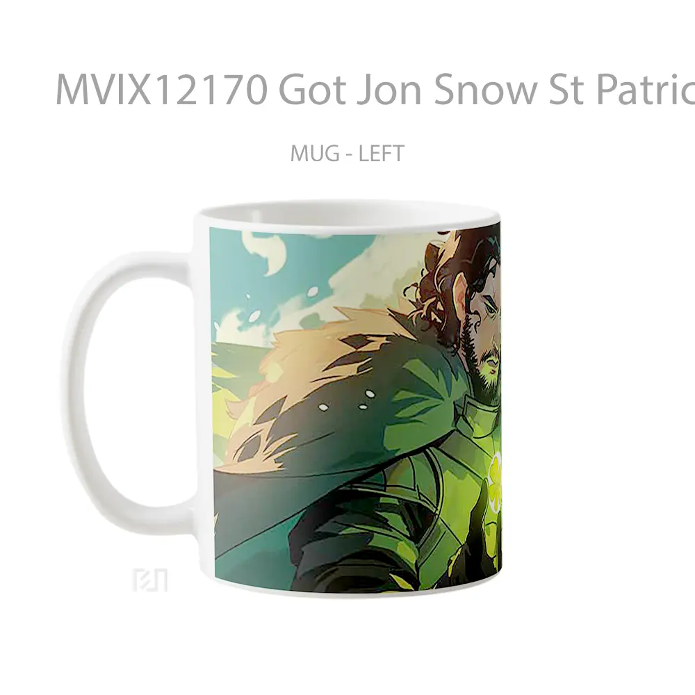 Mug Got Jon Snow St Patricks Day Hadiah Lucu dan Menarik - All-side / Desain