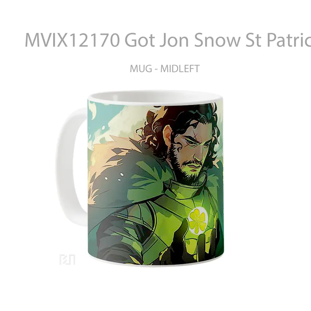 Mug Got Jon Snow St Patricks Day Hadiah Lucu dan Menarik - All-side / Desain