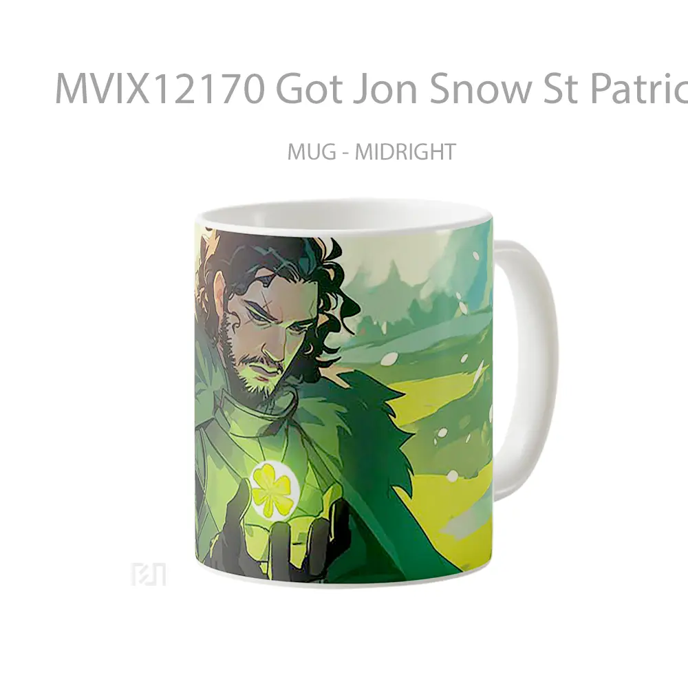 Mug Got Jon Snow St Patricks Day Hadiah Lucu dan Menarik - All-side / Desain