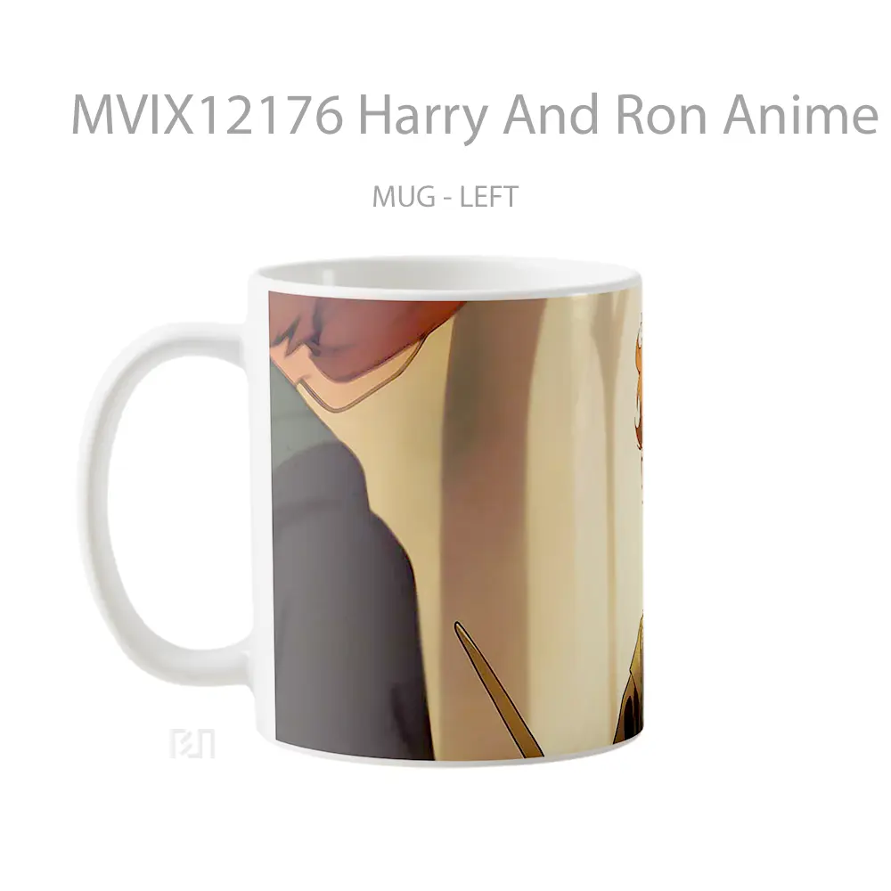 Mug Harry And Ron Anime Style Hogwarts Gelas Keramik Koleksi Anime - All-side / Desain
