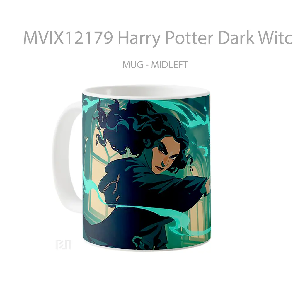 Mug Harry Potter Dark Witch Casting A Spell Koleksi Mug Limited Edition - All-side / Desain