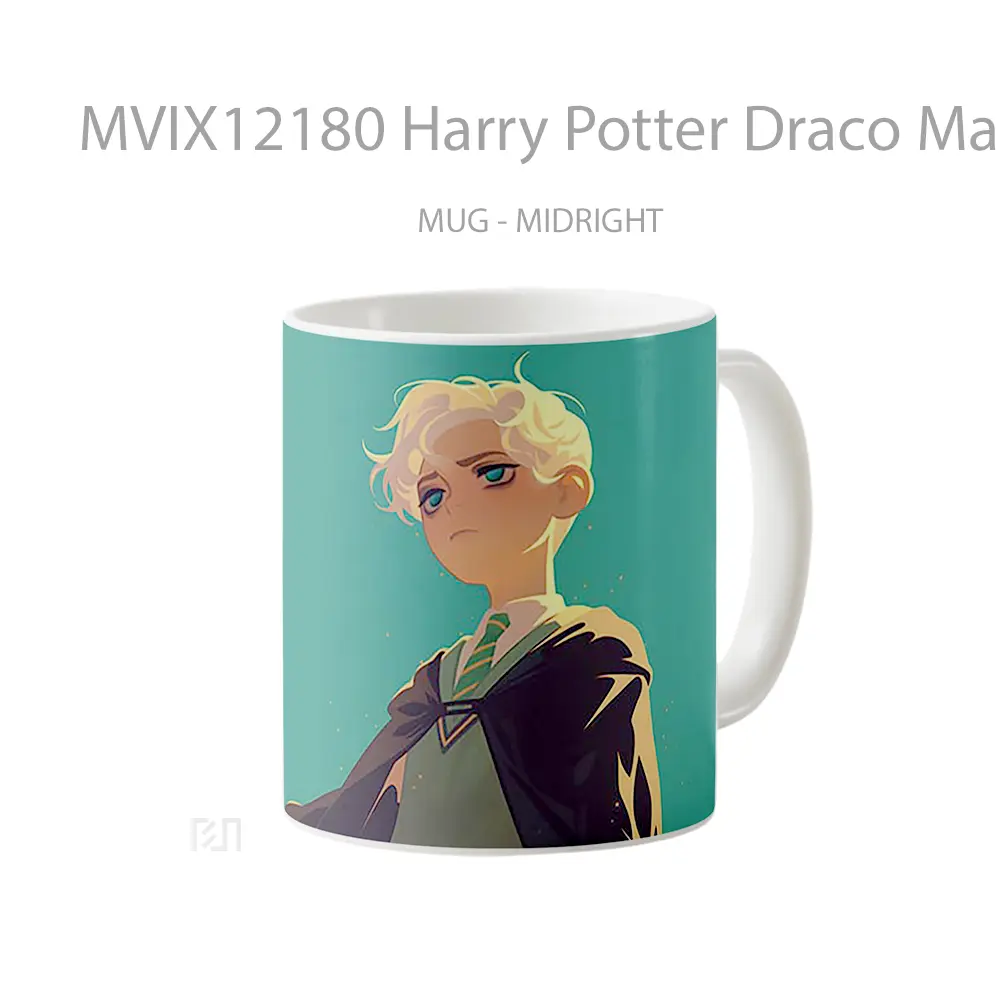 Mug Harry Potter Draco Malfoy Green Mug Aesthetic Koleksi Spesial - All-side / Desain