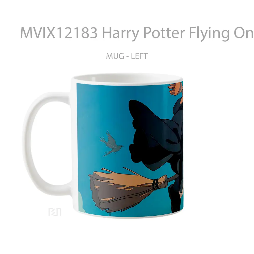 Mug Harry Potter Flying On Broomstick Koleksi Mug Limited Edition - All-side / Desain