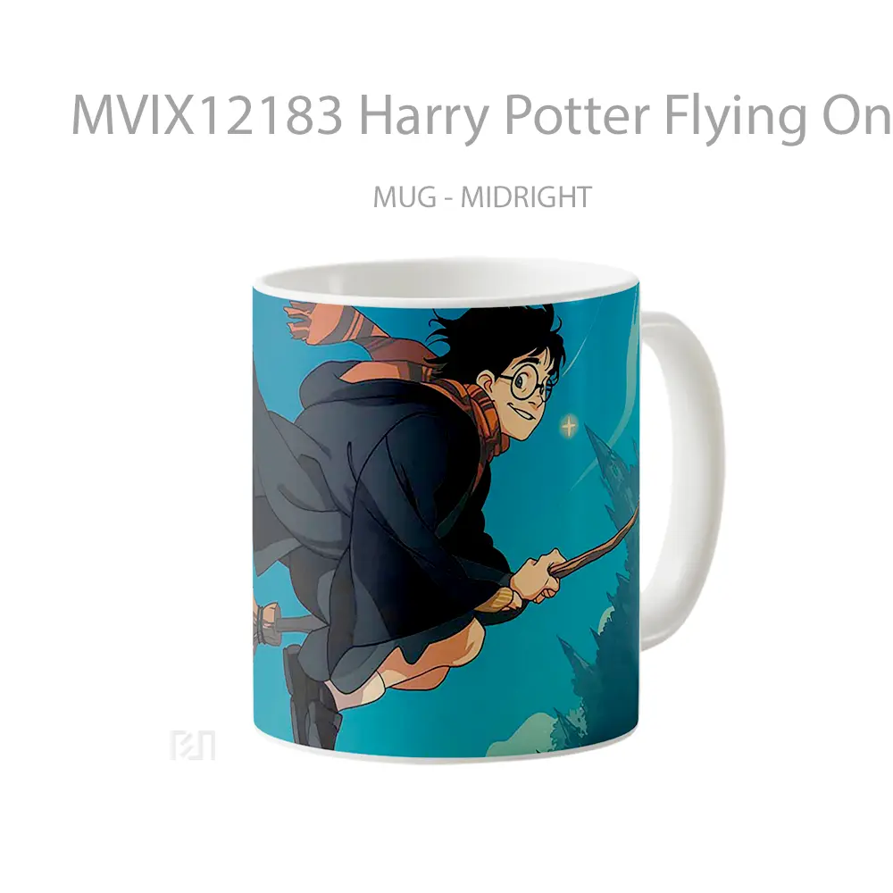 Mug Harry Potter Flying On Broomstick Koleksi Mug Limited Edition - All-side / Desain