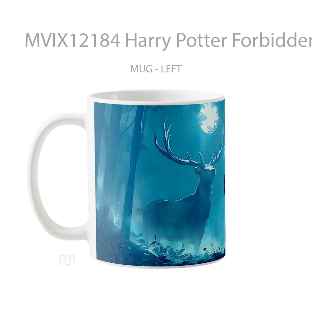 Mug Harry Potter Forbidden Forest Patronus Pc Hadiah Lucu dan Menarik - All-side / Desain
