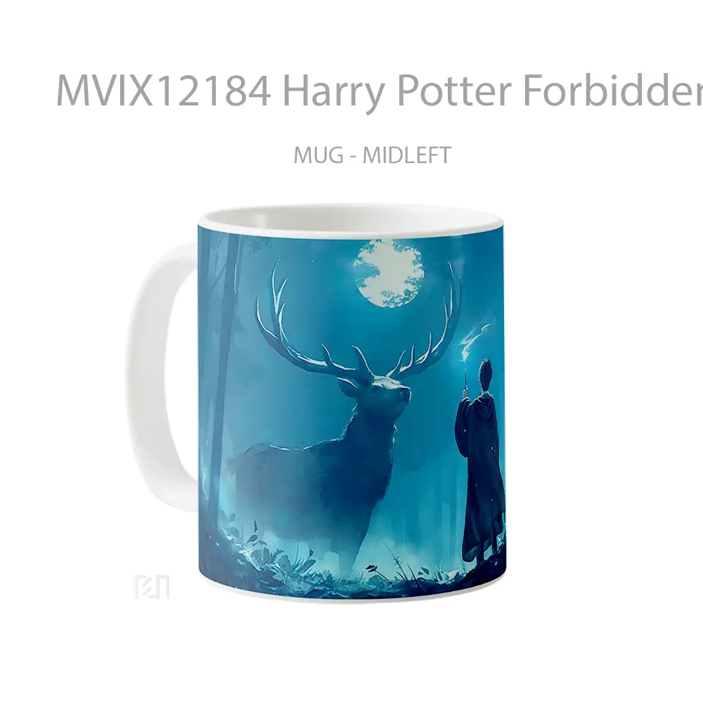 Mug Harry Potter Forbidden Forest Patronus Pc Hadiah Lucu dan Menarik - All-side / Desain