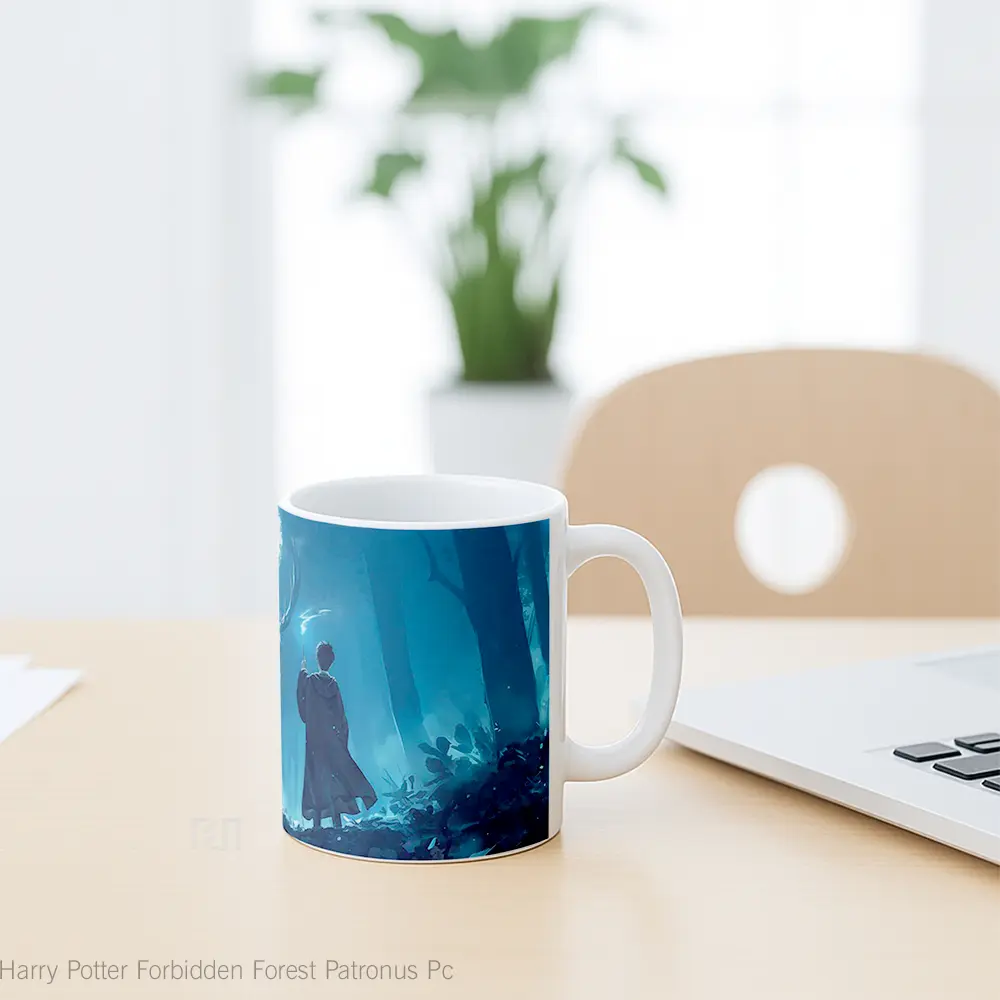 Mug Harry Potter Forbidden Forest Patronus Pc Hadiah Lucu dan Menarik - All-side / Desain