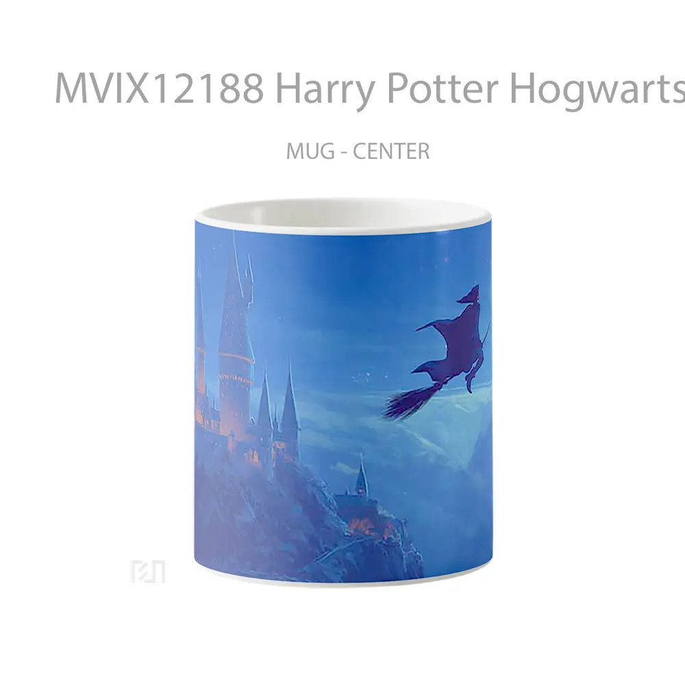 Mug Harry Potter Hogwarts Night Flight Gelas Keramik Desain Unik