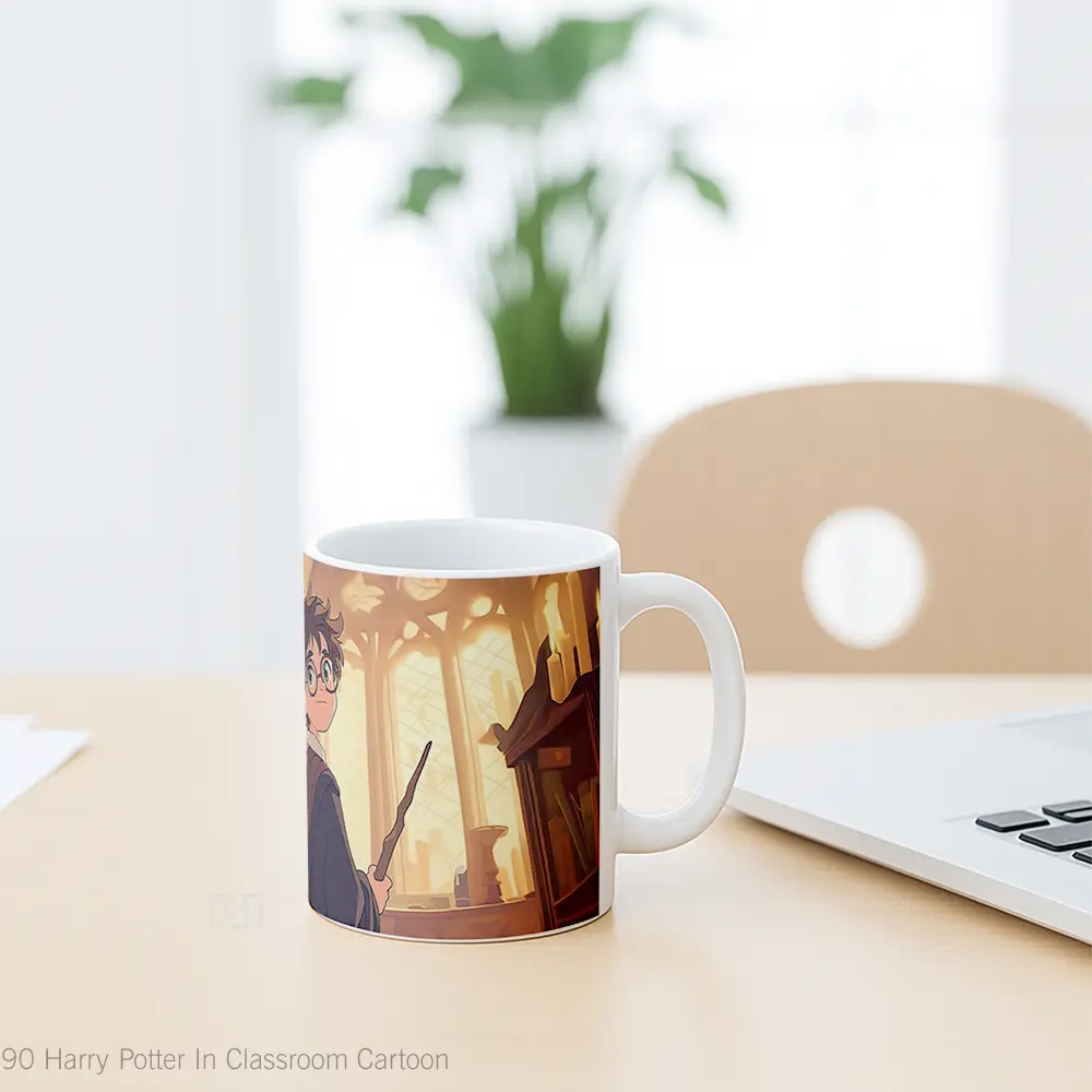 Mug Harry Potter In Classroom Cartoon Hadiah Lucu dan Menarik - All-side / Desain