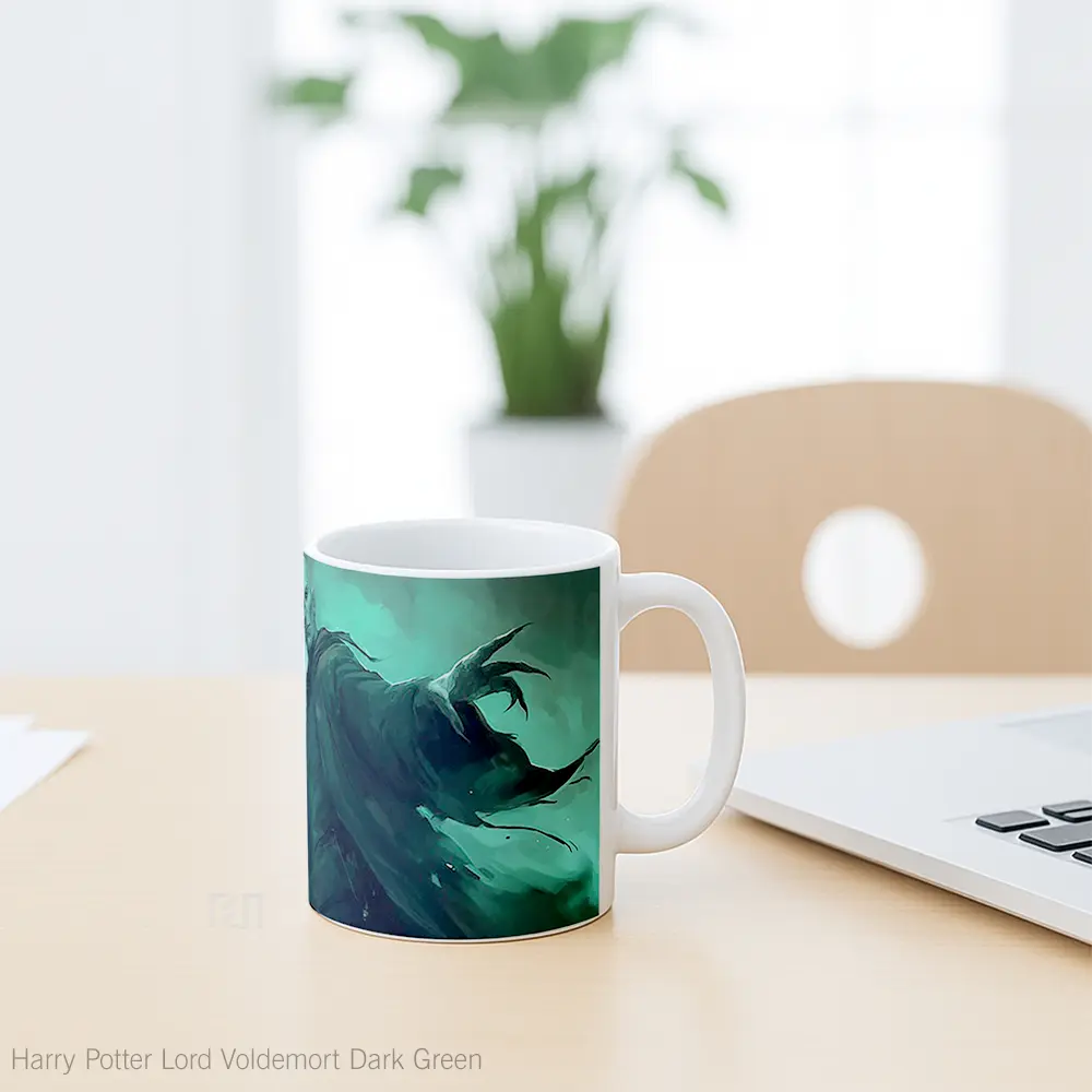 Mug Harry Potter Lord Voldemort Dark Green Mug Aesthetic Koleksi Spesial - All-side / Desain