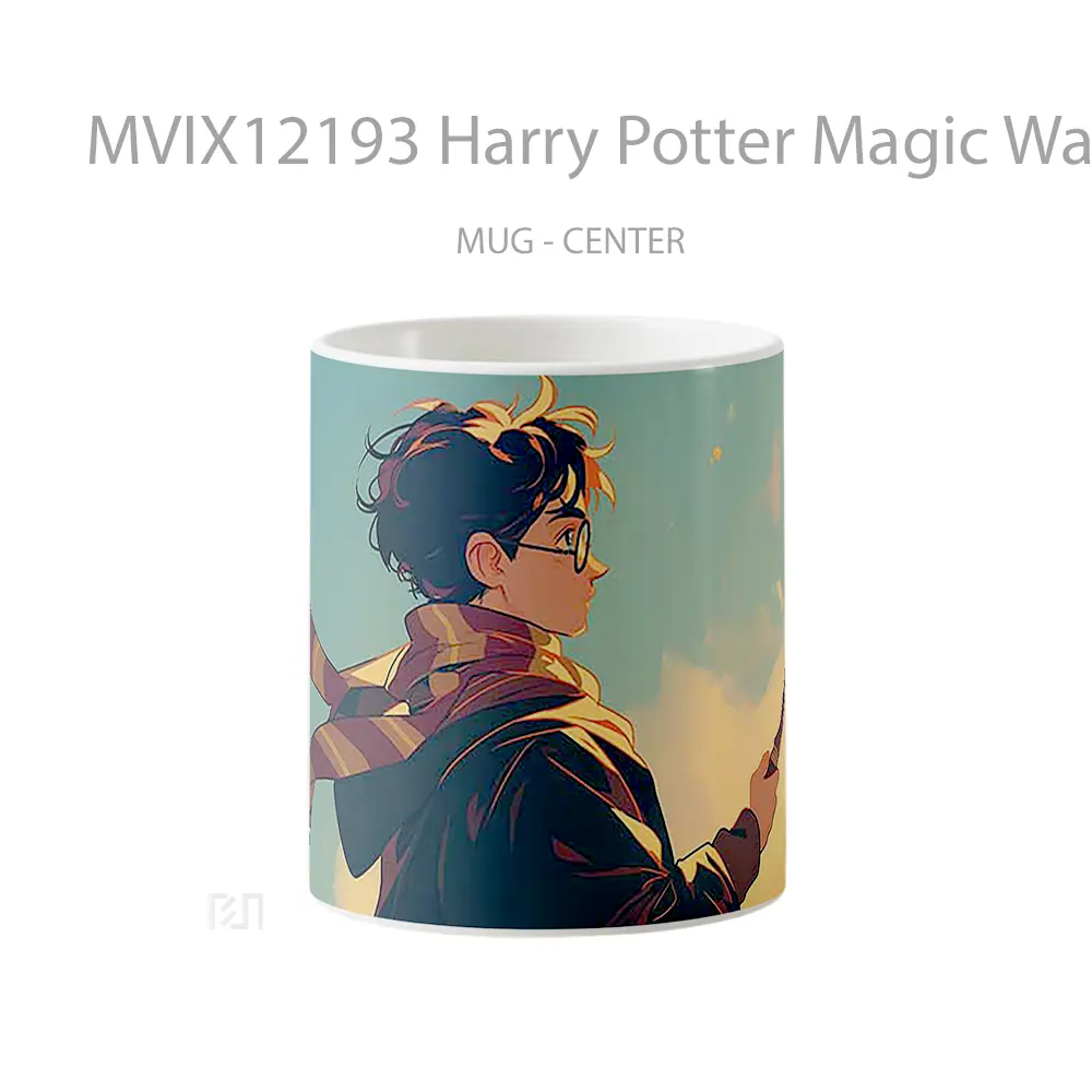 Mug Harry Potter Magic Wand Glowing Sky Gelas Keramik Desain Unik