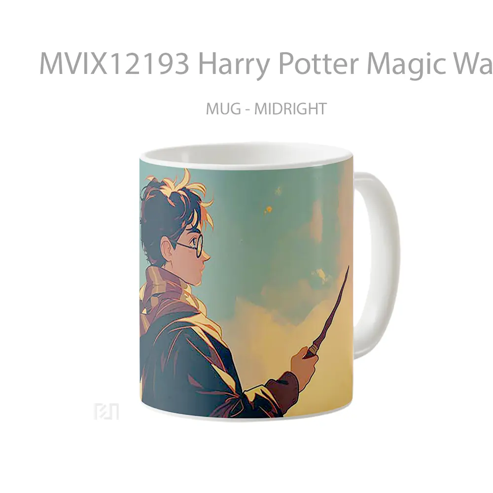 Mug Harry Potter Magic Wand Glowing Sky Gelas Keramik Desain Unik - All-side / Desain