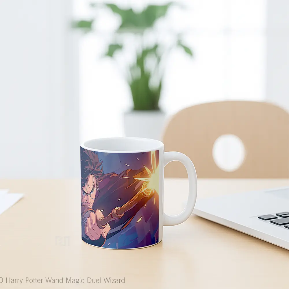 Mug Harry Potter Wand Magic Duel Wizard Hadiah Lucu dan Menarik - All-side / Desain