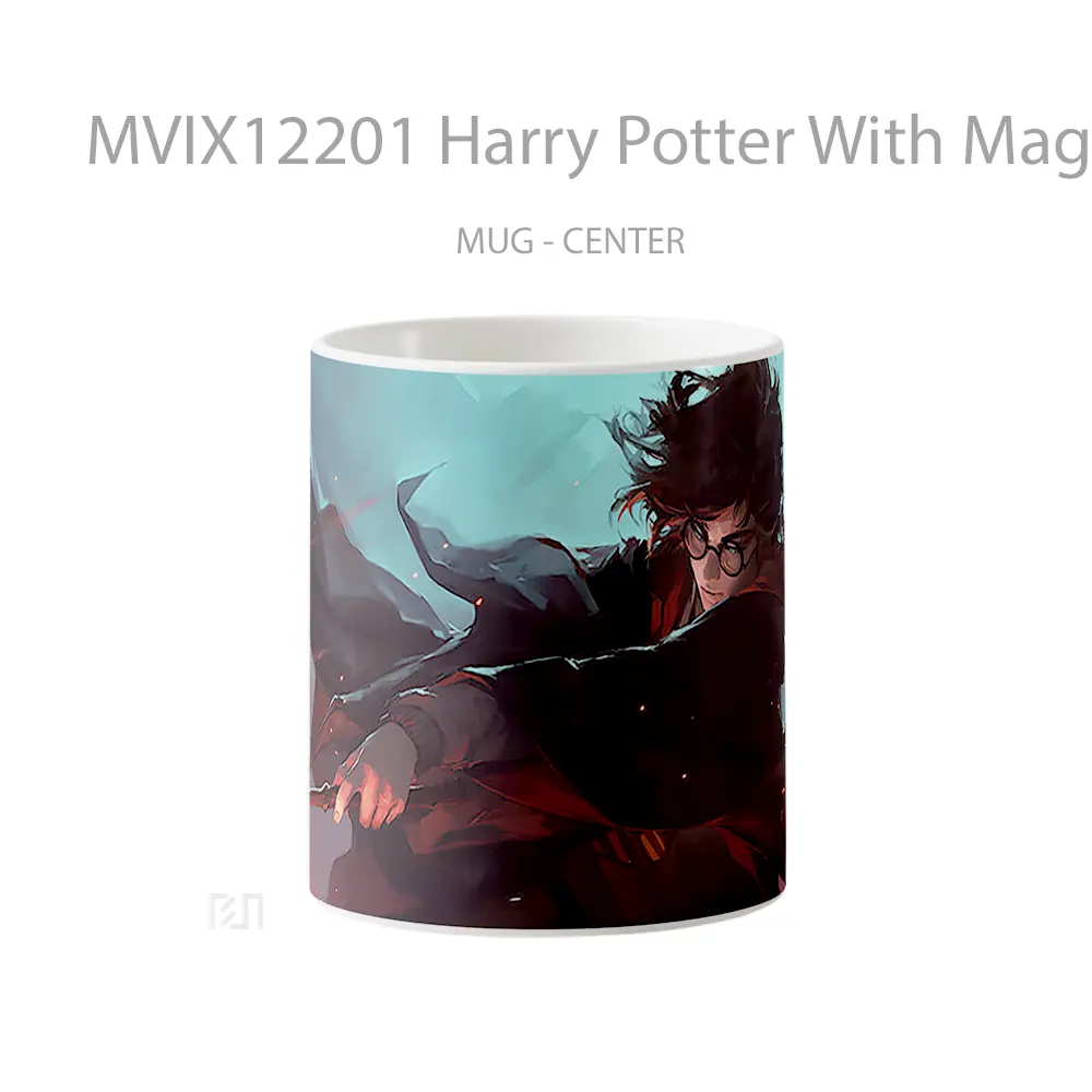 Mug Harry Potter With Magic Wand Art Koleksi Mug Limited Edition