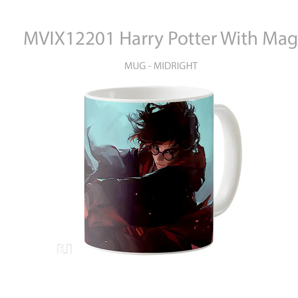 Mug Harry Potter With Magic Wand Art Koleksi Mug Limited Edition - All-side / Desain