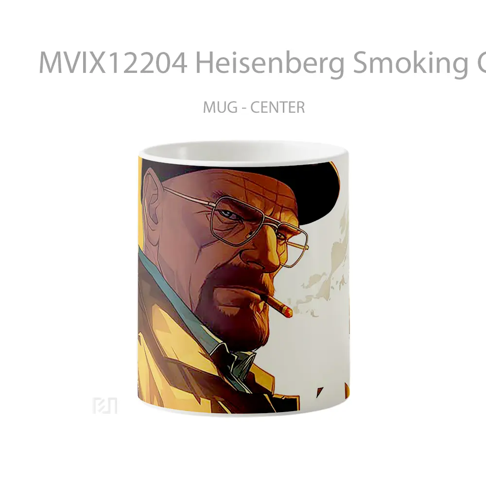 Mug Heisenberg Smoking Cigarette Hadiah Lucu dan Menarik