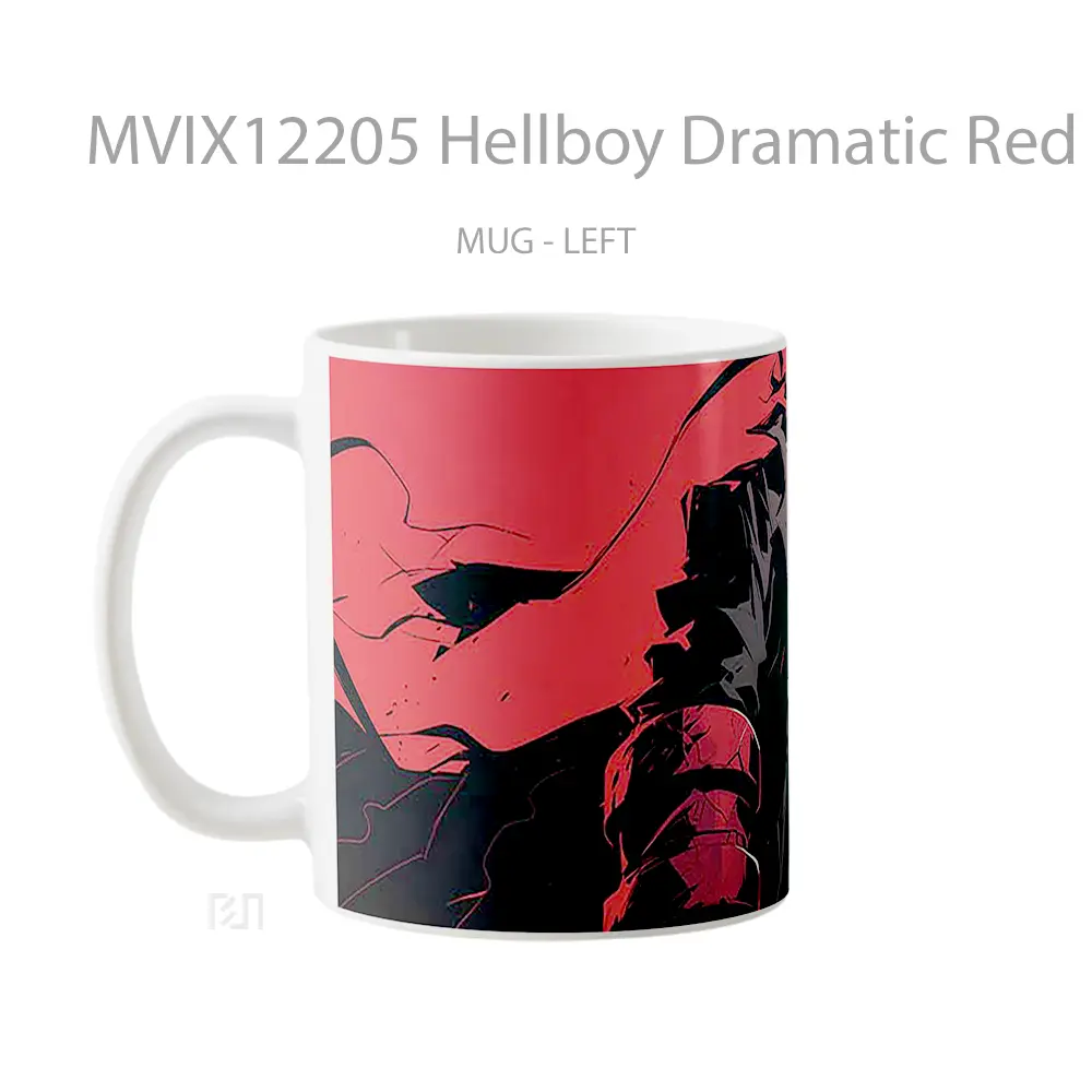 Mug Hellboy Dramatic Red Stance Koleksi Mug Limited Edition - All-side / Desain
