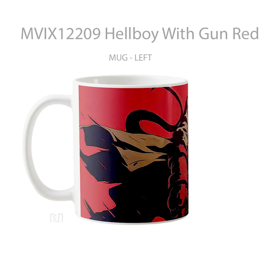 Mug Hellboy With Gun Red Hadiah Lucu dan Menarik - All-side / Desain