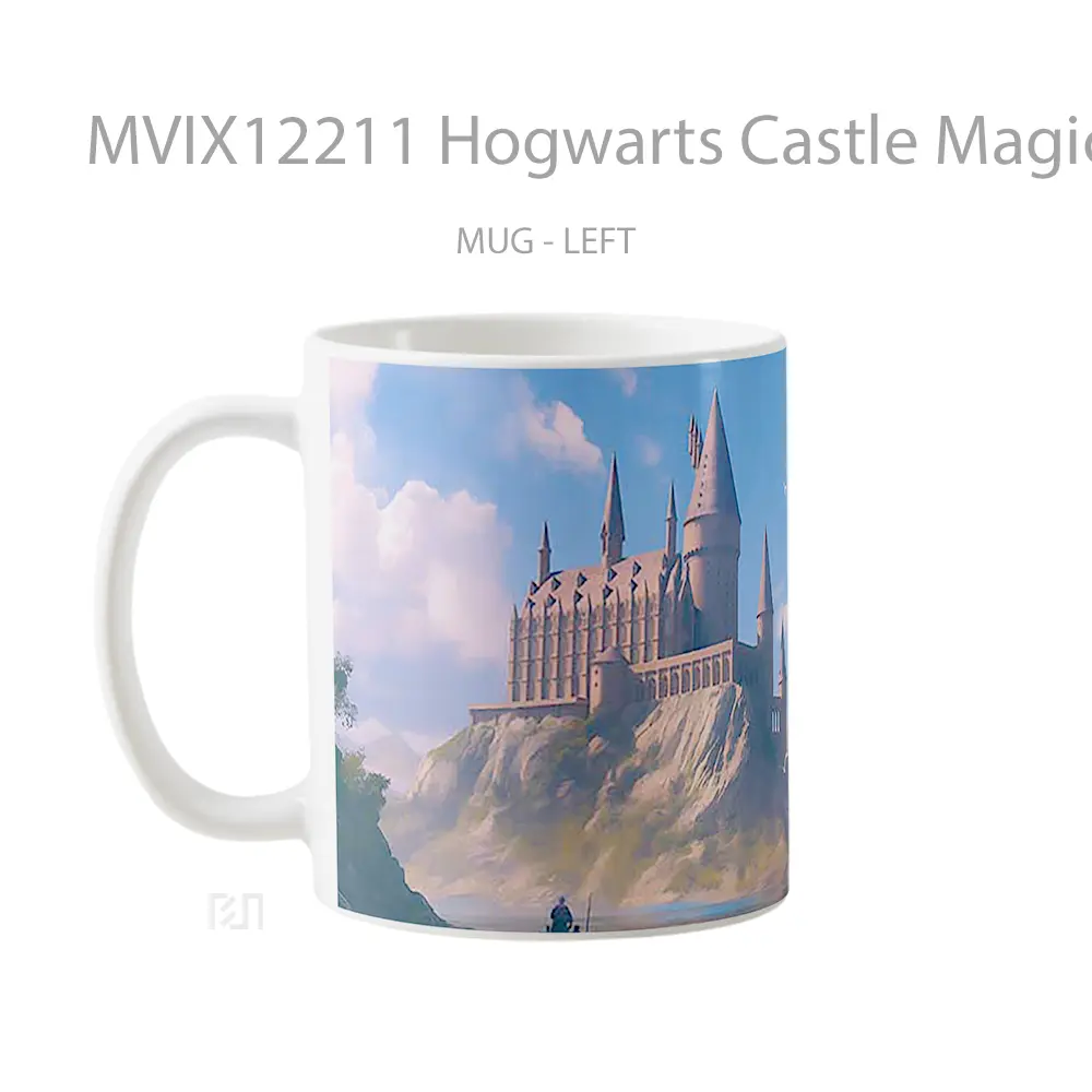 Mug Hogwarts Castle Magical Lake View Hadiah Lucu dan Menarik - All-side / Desain