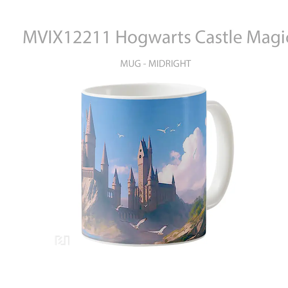Mug Hogwarts Castle Magical Lake View Hadiah Lucu dan Menarik - All-side / Desain