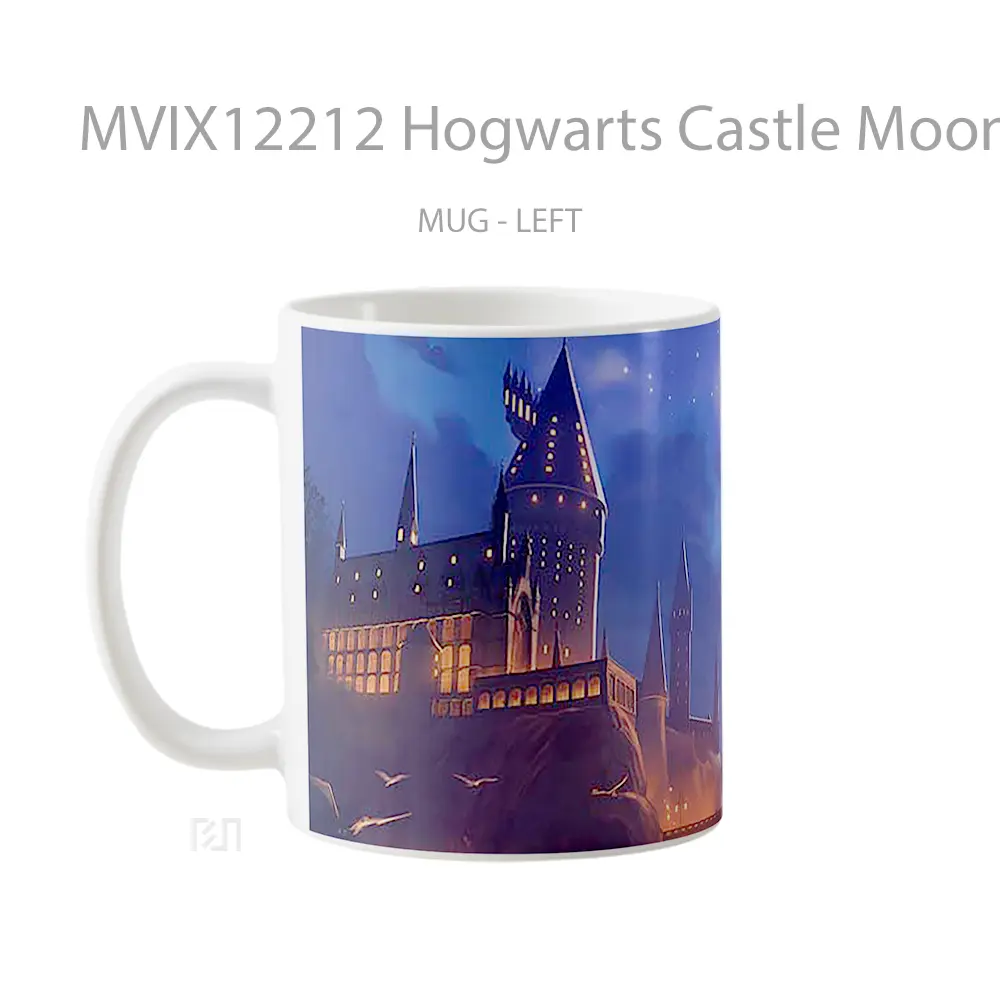 Mug Hogwarts Castle Moonlit Night Owls Koleksi Mug Limited Edition - All-side / Desain