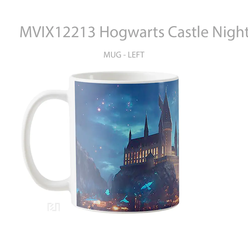 Mug Hogwarts Castle Night Sky Hadiah Lucu dan Menarik - All-side / Desain