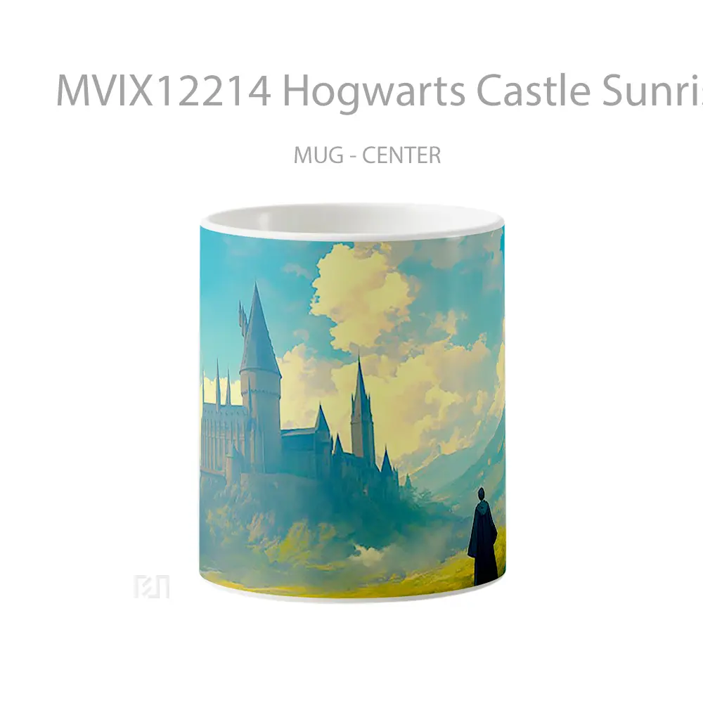 Mug Hogwarts Castle Sunrise Hadiah Lucu dan Menarik