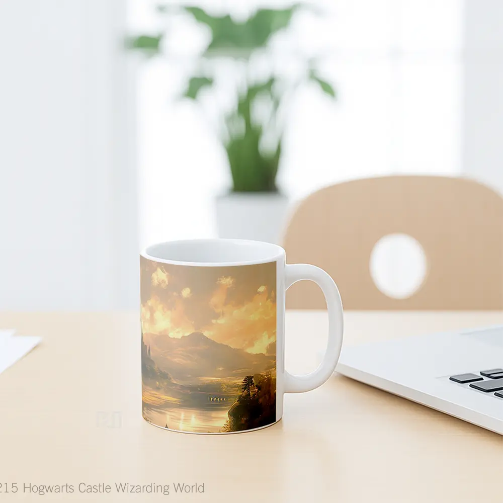 Mug Hogwarts Castle Wizarding World Gelas Keramik Desain Unik - All-side / Desain