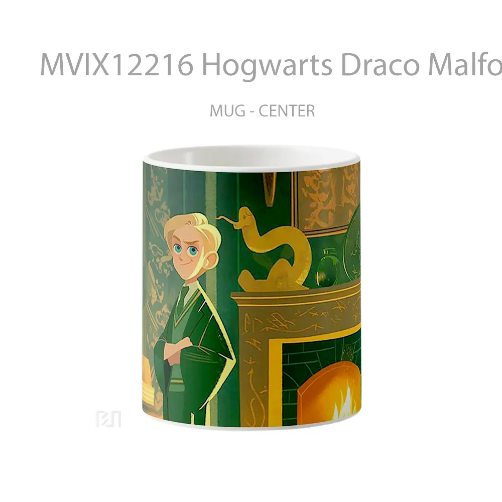 Mug Hogwarts Draco Malfoy Fireplace Green Aesthetic Koleksi Mug Limited Edition